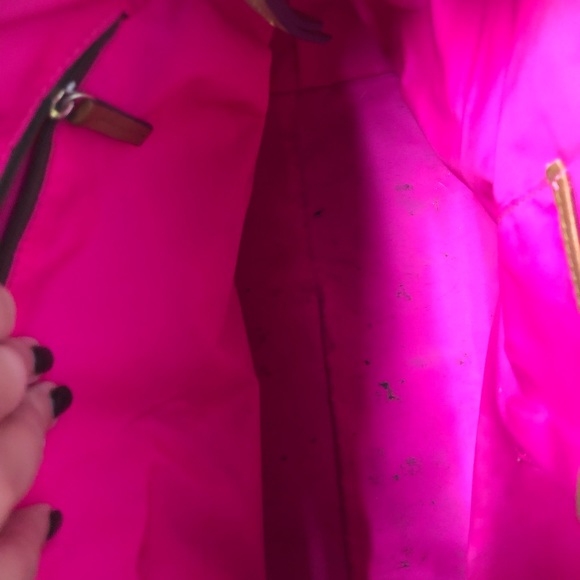 Dooney & Bourke red with leather purse - Picture 11 of 12